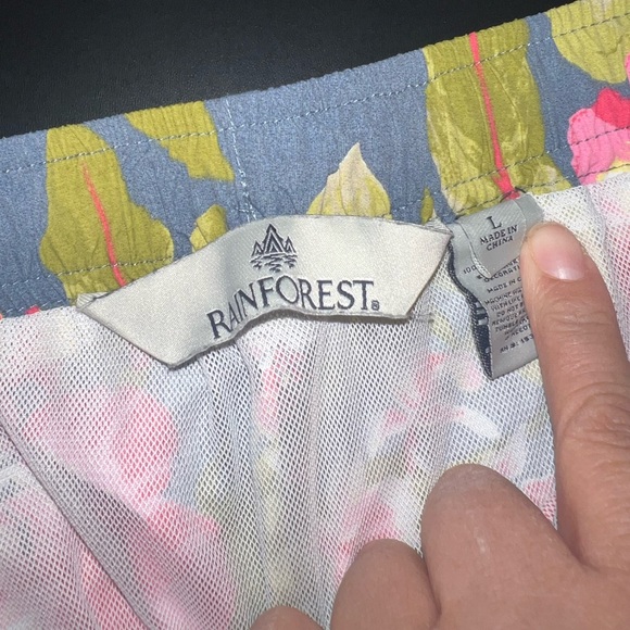 Rainforest Men’s Hibiscus Swim Trunks Size Large EUC - Picture 4 of 6